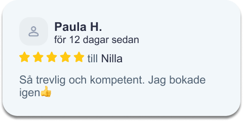 Omdöme från kund hos Vägen till hälsa